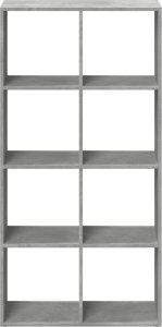 vidaXL Regał przegroda, szarość betonu, 69,5x29x137,5 cm 5