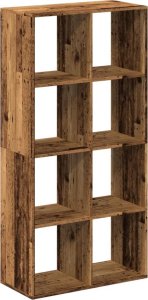 vidaXL vidaXL Regał przegroda, stare drewno, 69,5x29x137,5 cm 2