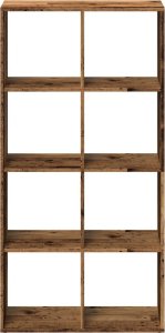 vidaXL vidaXL Regał przegroda, stare drewno, 69,5x29x137,5 cm 5