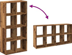 vidaXL vidaXL Regał przegroda, stare drewno, 69,5x29x137,5 cm 8