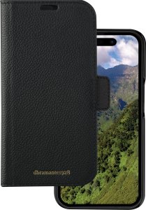 dbramante New York - 2-in-1 Leather Wallet for iPhone 15 Pro Max - Night Black 1