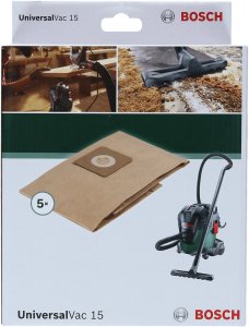 Odkurzacz przemysłowy Bosch Bags for UniversalVac 15 (5 pcs.) Bosch 2609256F32 2