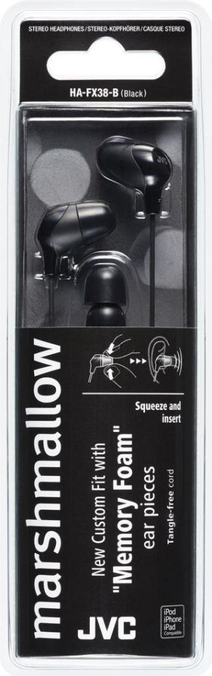 Słuchawki JVC HA-FX38 (HA-FX38-B-E) 2