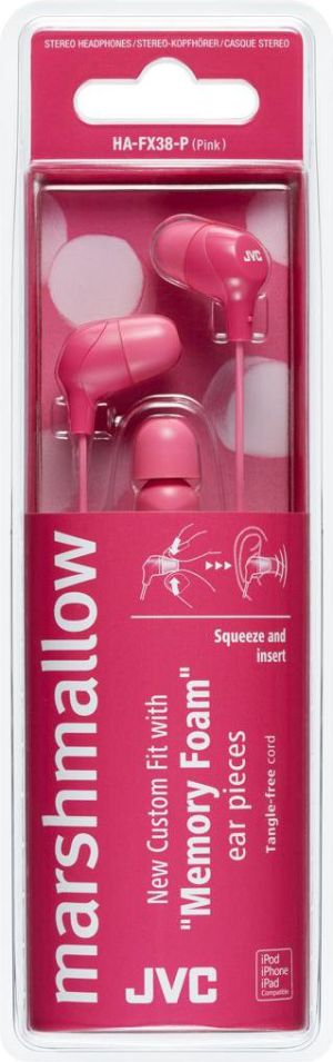 Słuchawki JVC HA-FX38 (HA-FX38-P-E) 2
