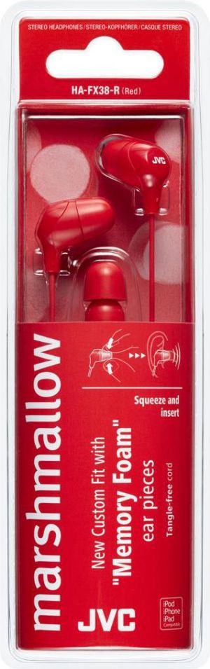 Słuchawki JVC HA-FX38 (HA-FX38-R-E) 2