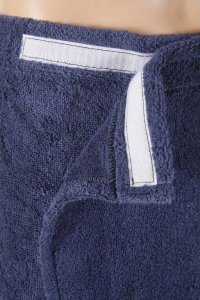 JetWorld Kilt do sauny dla mężczyzn 55×150 cm, niebieski, z bawełny 3