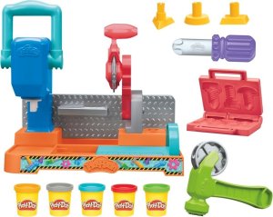 Play-Doh PLAY-DOH playset Stamp n saw tool bench 2