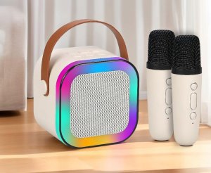 Głośnik Gotel Q17D ZESTAW KARAOKE 2 MIKROFONY I GŁOŚNIK 4