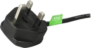 Kabel zasilający StarTech StarTech PXT101UK kabel zasilające Czarny 1,8 m BS 1363 C13 panel 2