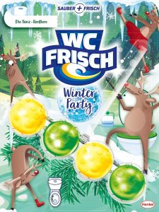 Henkel WC Frisch Winter Party Tanz-Rentiere Zawieszka WC 50 g DE 1