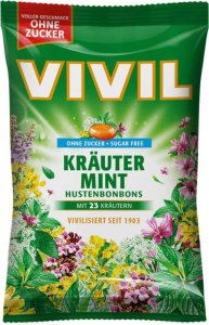 VIVIL Vivil Krauter Mint Cukierki bez Cukru 120 g 1