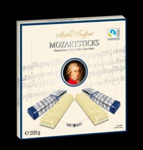 MaitreTruffout MaitreTruffout Mozartsticks White 200 g 1