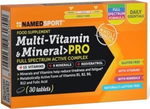 NamedSport Zestaw multiwitamin i minerałów NAMEDSPORT Pro 30 tabletek 1