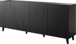 Cama Meble Komoda BARI 200x42x82 czarny mat 1