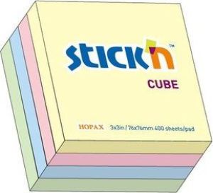 Stickn Notes samoprzylepny Pastel mix 5 kolorów (155271) 1