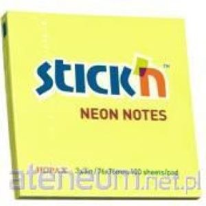 Stickn Notes samoprzylepny żółty neonowy (155275) 1