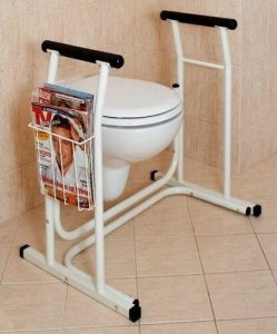 Sundo Dostawiana podpórka do toalety z miejscem na gazetę 2