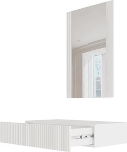 Triton Toaletka z lustrem PAFOS 80x41,6x100 biały mat 5