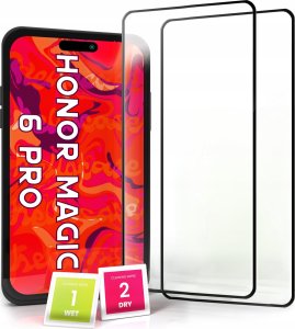 Hello Case 2-pak Szkło Hartowane do Honor Magic 6 Pro Ochronne Pełne Na cały ekran 5D 1