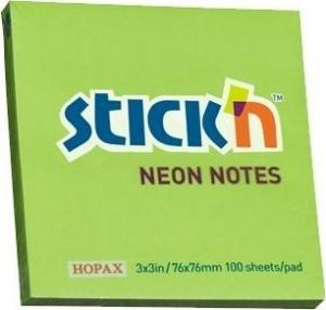 Stickn Notes samoprzylepny zielony neonowy (155274) 1