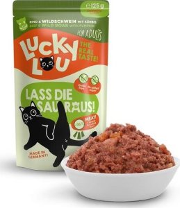 MARTYPET Lucky Lou Mokra Karma Dla Kota Wołowina Dzik 125g 1