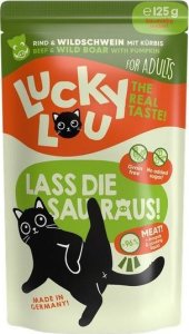 MARTYPET Lucky Lou Mokra Karma Dla Kota Wołowina Dzik 125g 2