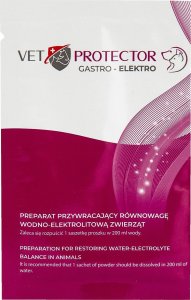 TRITON Vet Protector Gastro  Elektro preparat stabilizujący równowagę wodno-elektrolitową w postaci proszku dla psa i kota 3g 1