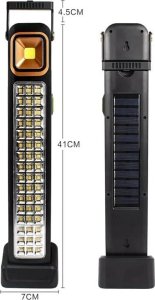 Tech-Led Latarka solarna lampa kempingowa robocza i powerbank model HEL-6866T Latarka solarna lampa kempingowa robocza i powerbank model HEL-6866T 5