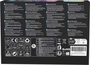 Naświetlacz Aigostar  Halogen LED RGB  10W + pilot Reflektor LED RGB w kolorze czarnym 10W 6