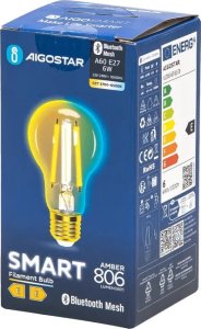 Aigostar  Inteligentna żarówka Bluetooth Mesh A60 6W CCT E-27 Inteligentna żarówka Bluetooth Mesh A60 6W CCT 5