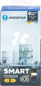 Aigostar  Inteligentna żarówka Bluetooth Mesh A60 6W CCT E-27 Inteligentna żarówka Bluetooth Mesh A60 6W CCT 6