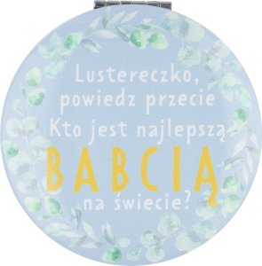 Lusterko kosmetyczne Soxo OUTLET Lusterko w pudełku z napisem Lustereczko powiedz przecie | Idealny pomysł na prezent 1