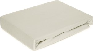 Design 91 Prześcieradło z mikrowłókna z gumką SOFT 100X200 25cm kremowe 1