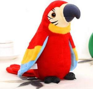 Retoo GADAJĄCA PAPUGA INTERAKTYWNA POWTARZA TAŃCZY MÓWI PRZEDRZEŹNIACZ MASKOTKA 3