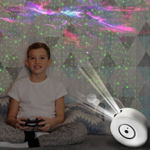 Retoo PROJEKTOR GWIAZD NIEBA LAMPKA NOCNA LED USB PILOT OBROTOWY RZUTNIK 360 13