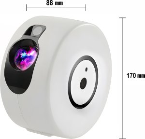 Retoo PROJEKTOR GWIAZD NIEBA LAMPKA NOCNA LED USB PILOT OBROTOWY RZUTNIK 360 15