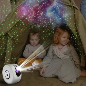 Retoo PROJEKTOR GWIAZD NIEBA LAMPKA NOCNA LED USB PILOT OBROTOWY RZUTNIK 360 4