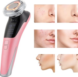 Retoo MEZOTERAPIA BEZIGŁOWA MASAŻER EMS URZĄDZENIE DO MASAŻU TWARZY LIFTING 5w1 11