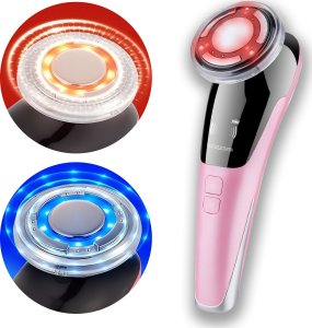 Retoo MEZOTERAPIA BEZIGŁOWA MASAŻER EMS URZĄDZENIE DO MASAŻU TWARZY LIFTING 5w1 3