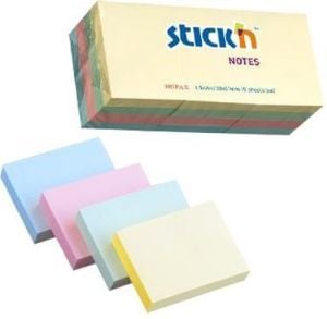 Stickn Notes samoprzylepny Pastel mix 4 kolory (240568) 1