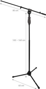 V-Tone STATYW MIKROFONOWY STOJAK DO MIKROFONU ŁAMANY SAMOBLOKUJĄCY REGULOWANY 6