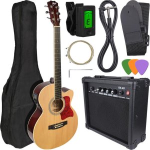 V-Tone V-TONE EAG SET NT gitara elektroakustyczna + wzmacniacz gitarowy zestaw NATURAL 1