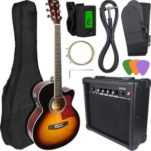 V-Tone V-TONE EAG SET SB gitara elektroakustyczna + wzmacniacz gitarowy zestaw SUNBURST 1