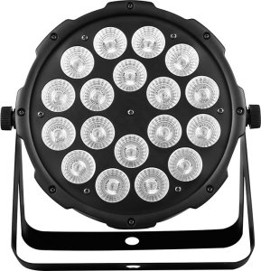 LIGHT4ME REFLEKTOR PROJEKTOR SCENICZNY LED KOLOROFON DISCO PAR 18x12W RGBWA-UV DMX 2