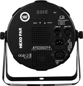 LIGHT4ME REFLEKTOR PROJEKTOR SCENICZNY LED KOLOROFON DISCO PAR 18x12W RGBWA-UV DMX 3