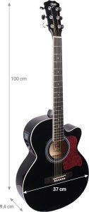 V-Tone V-TONE EAG SET BK gitara elektroakustyczna + wzmacniacz gitarowy zestaw BLACK 3