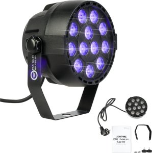 LIGHT4ME REFLEKTOR SCENICZNY IMPREZOWY ULTRAFIOLETOWY DISCO PAR 12x1W UV LED V2 1