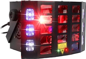 LIGHT4ME LIGHT4ME EFEKT LED MULTIEFEKT ŚWIETLNY TURBO DERBY 4IN1 RGBW-UV + PILOT DMX 2