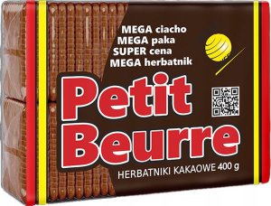 Ciastka Herbatniki kakaowe Petit Beurre 400g 1