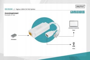 Digitus Digitus  USB-A 5V PoE Splitter 3